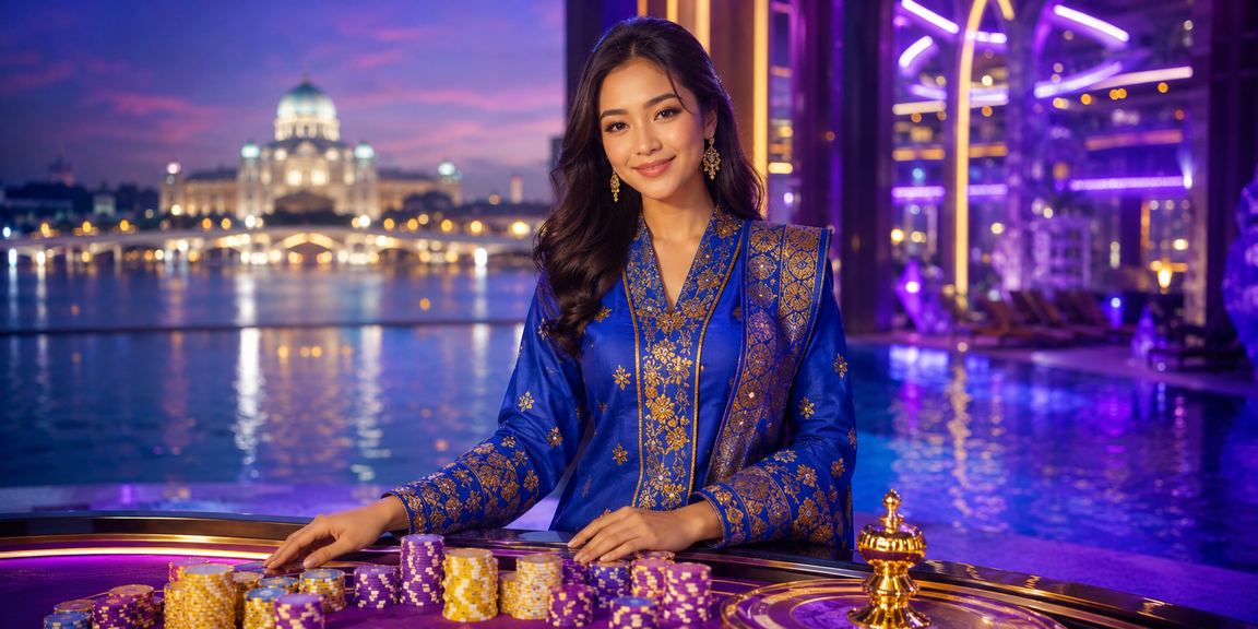 Suasana kasino hiburan Putrajaya dengan pakaian tradisional dan permainan jackpot